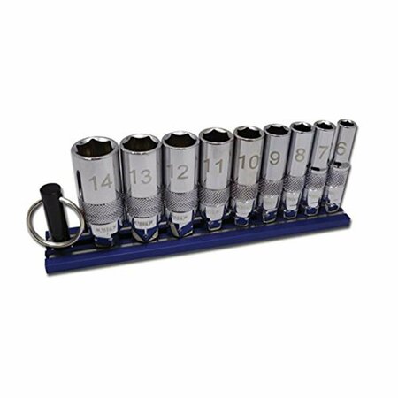 VIM TOOLS 0.25 in. Drive Sae Socket Set, 7 Pieces VIM-DD400D